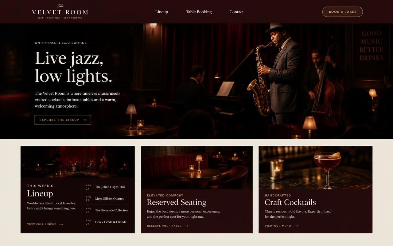 The Velvet Room website template
