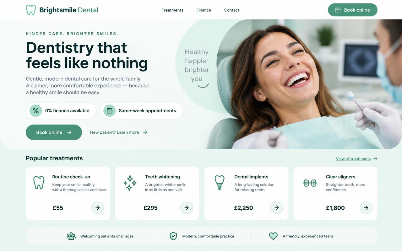 Brightsmile website template