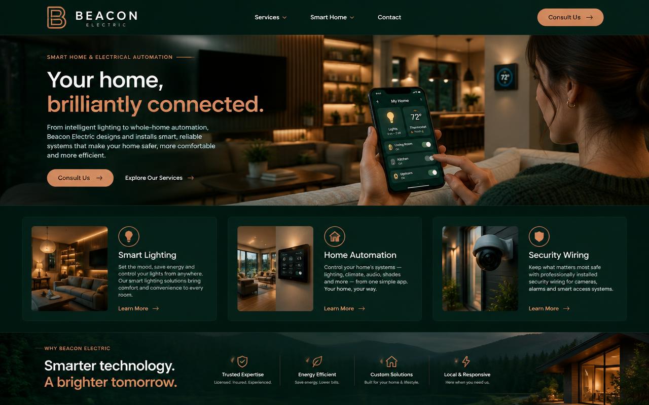 Beacon Electric website template
