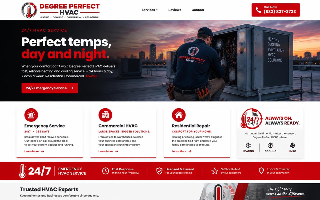 Degree Perfect website template