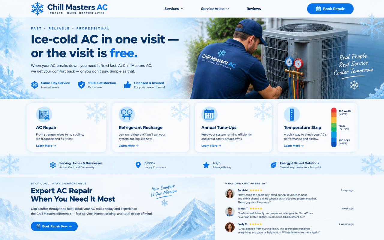 Chill Masters website template
