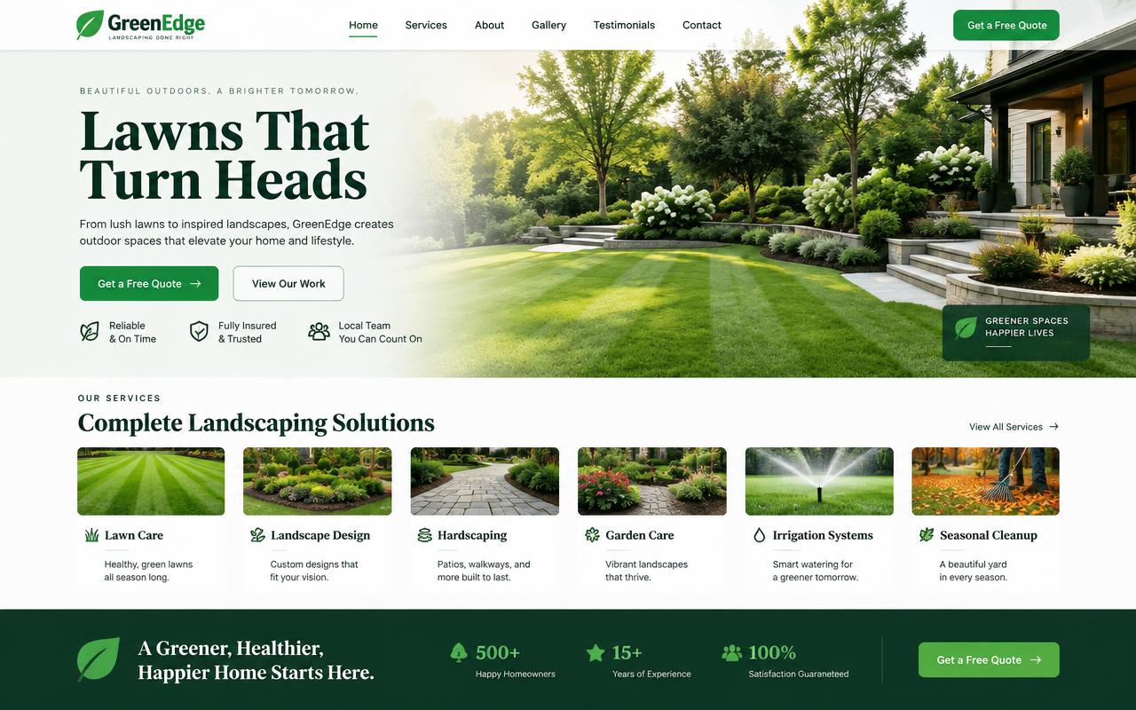 GreenEdge website template