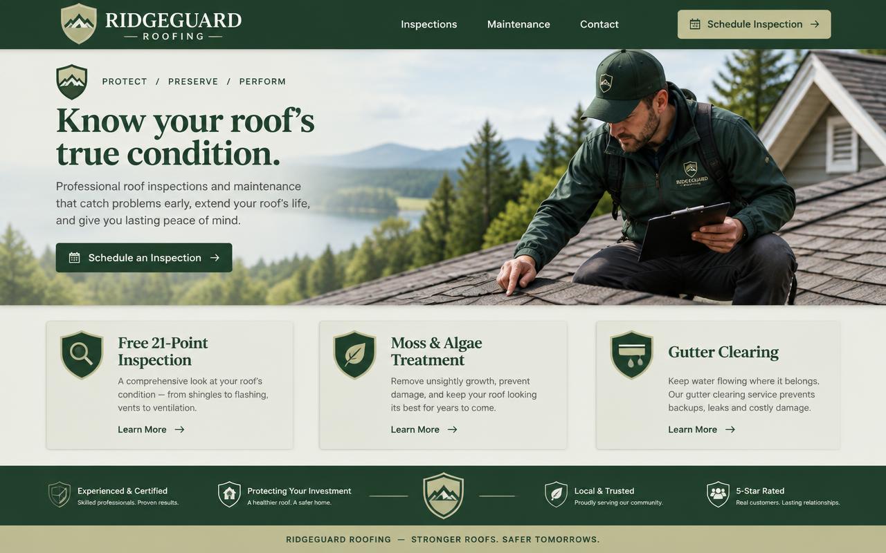Ridgeguard website template
